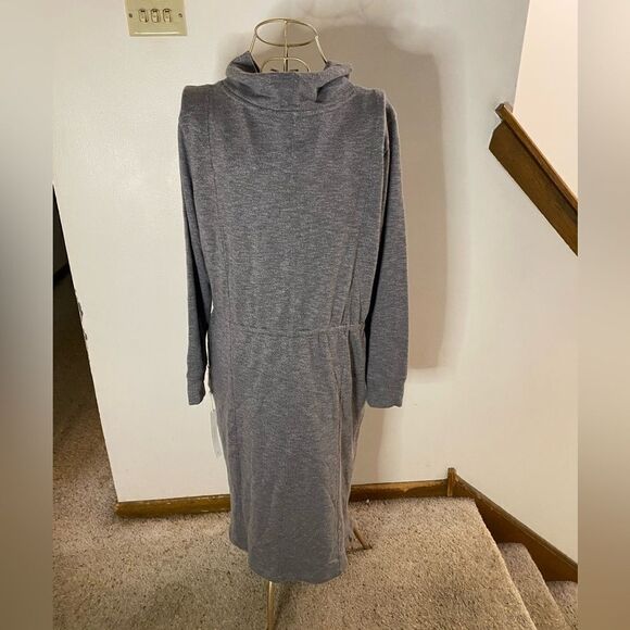 NWT Caslon grey midi sweater dress size small 79% cotton - Picture 6 of 8